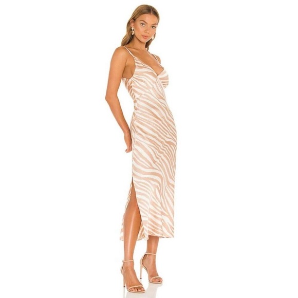 Stunning Misa Los Angeles dress Raisa midi slip dress! Size small! Worn once! - Picture 3 of 8
